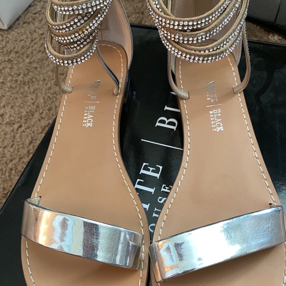 Shoes - Silver Sandals - never worn